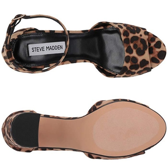 NWOB Steve Madden Minra Leopard Print Sandals - Picture 3 of 8